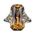 thumbnail image 3 of Geometric Hollow Carved Alloy Ring Eye Catching Electroplated For Women Everyday Wear Fashion Jewelry Gift Gems, 3 of 6