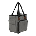 thumbnail image 2 of yuksok Portable Knitting Bag Embroidery Carrying Craft Tools Prevent Tangling Tote Wool gray, 2 of 9