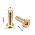 thumbnail image 2 of Unique Bargains M6 x 20mm Full Threaded Hex Socket Head Cap Screw Bolt Bronze Tone 10 Pcs, 2 of 3