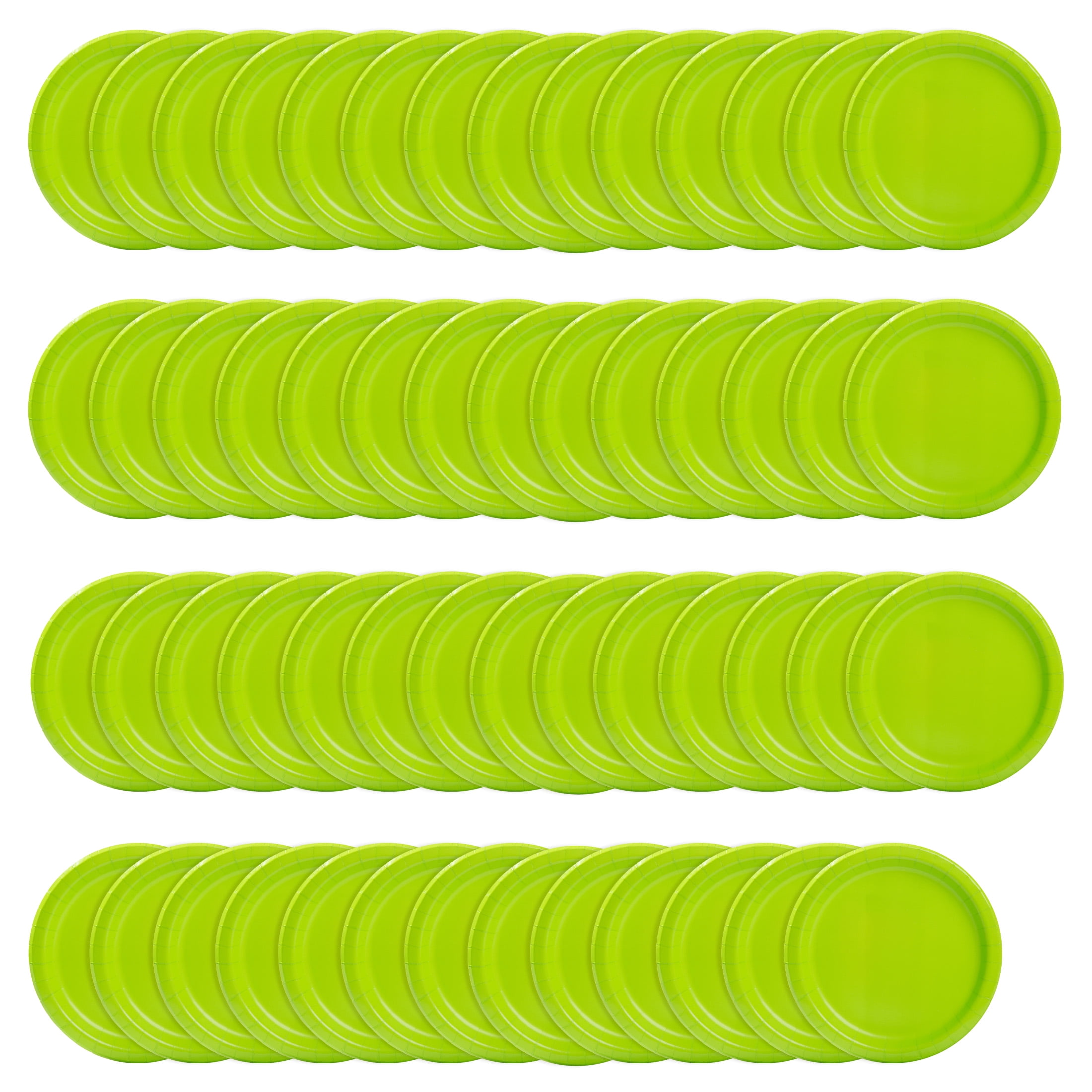 (3 pack) 55CT 9IN Green Paper Dinner Plates by Way To Celebrate