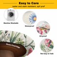thumbnail image 3 of Elastic Fitted Round Tablecloth, Spring Floral Waterproof Stretch Table Cover for 36"-44" Tables, Pink Blue Flowers Butterfly Farmhouse Washable Outdoor Tablecloths for Patio, Picnic, Camping, 3 of 9