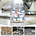 thumbnail image 6 of Yayeee Ashtray with Lid for Cigarette Smokeless Stainless Steel Home Ash Holder, Hand Drawn Sailboats, 6 of 7