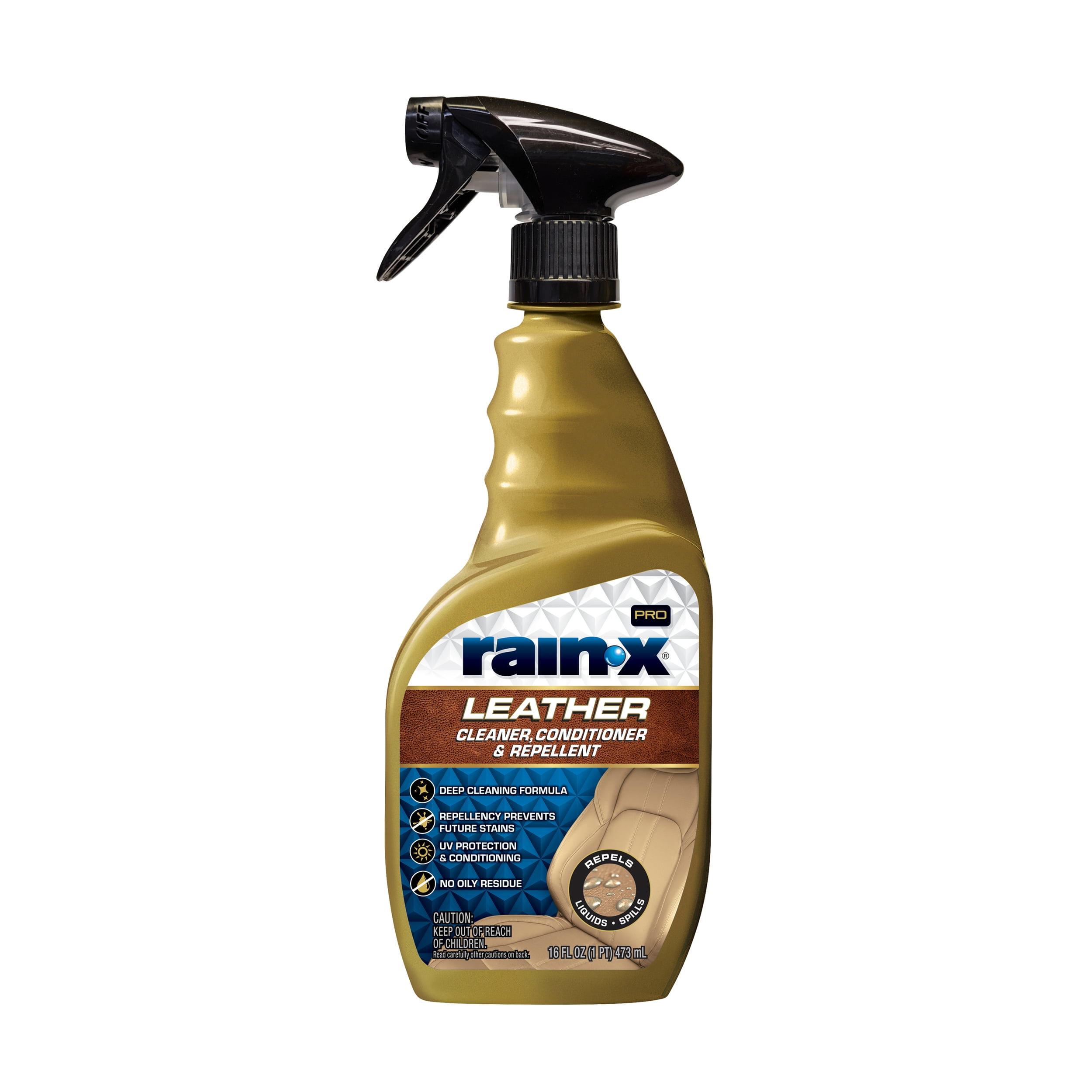 (2 pack) Rain-X Pro 620236SRP Leather Car Seat Cleaner, Interior Detailer, Conditioner & Repellent, 16oz