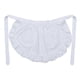 thumbnail image 1 of Delantal europeo de algodón con volantes para damas de honor, color blanco puro, para mujeres y niñas (blanco), 1 of 6