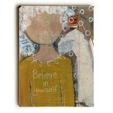 Angle Believe In Yourself 18x24 Planked Wood Wall Decor By Kg Angle Believe In Yourself 18x24 Planked Wood Wall Decor By Kg Art Studio