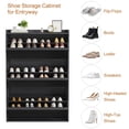 thumbnail image 7 of Kselythan Shoe Storage Cabinet With Flip Drawers,Hidden Shoe Rack,Narrow Shoe Rack,Freestanding Wood Shoe Organizer With Adjustable Shelf For Spaces Apartment Entryway Foyer Living Room, 7 of 7
