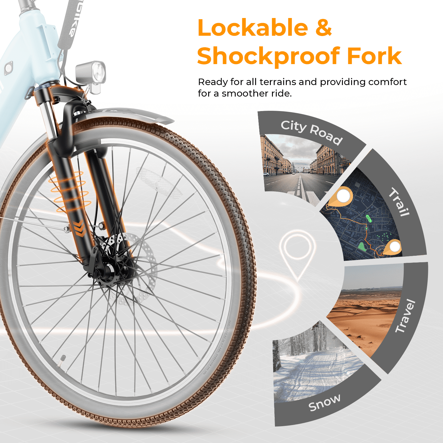 Heybike Cityscape 2.0 Electric Bike for Adults with 1000W Peak Motor, 36V 13AH Removable Battery Ebike, 26" Electric City Commuter Bike for Woman, 7-Speed Bicycles UL2849