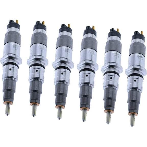 Seapple 6Pcs Fuel Injector 0445120231 3976372 5263262 4945969 Compatible with Cummins QSB6.7 Diesel Engine Komatsu 200-8 NEW