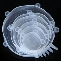 ACDANC Silicone Stretch Lids Reusable Universal Round Square Silicone Food Wrap Bowl Pot Lid Silicone Cover Pan Cooking Kitchen Stuff