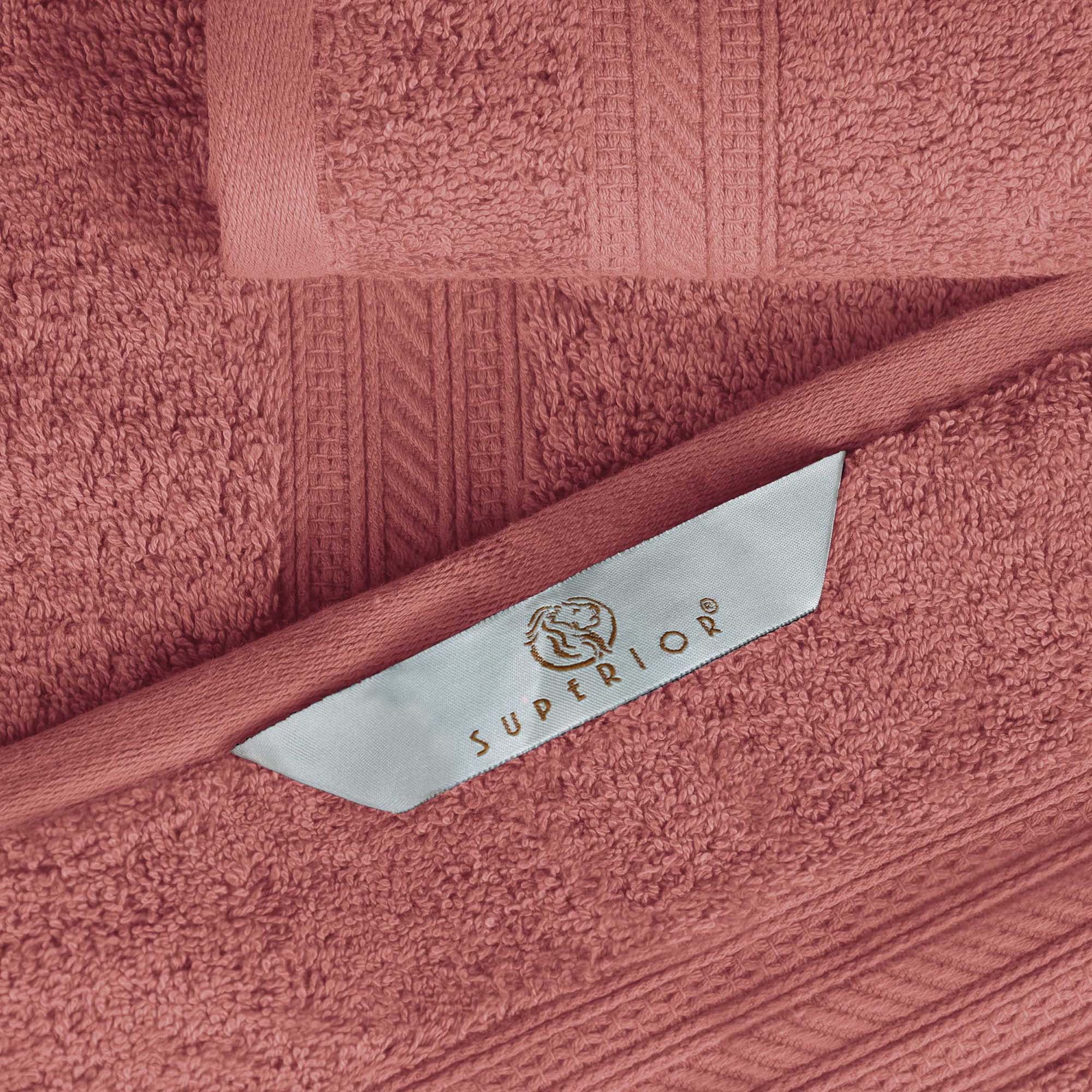 Superior Atlas Cotton Heavyweight Hand Towel, Set of 6, Blush