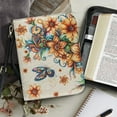thumbnail image 4 of ZUXONGSY Orange Boho Mandala Butterfly Print Bible Cover for Women Men PU Leather Bible Case with Pen Holder and Handle Large Bible Bag Bible Study Tools, XL, 4 of 7