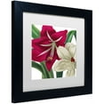 thumbnail image 2 of Trademark Fine Art "Christmas Amaryllis I" Canvas Art by Color Bakery White Matte, Black Frame, 2 of 4