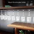 thumbnail image 2 of Aluminum Alloy Wine Glass Holder Rack Stemwares Organizers Support for Efficient Storage in Kitchens Home, 2 of 8
