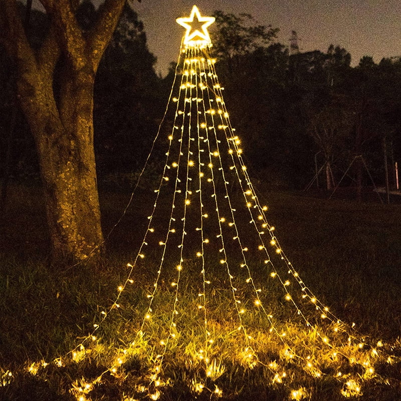 hanging waterfall lights