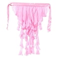 thumbnail image 1 of Pañuelo de cadera para danza del vientre para mujer, cómodo cinturón de cadera con borlas para actuaciones en el escenario. Rosa, 1 of 9