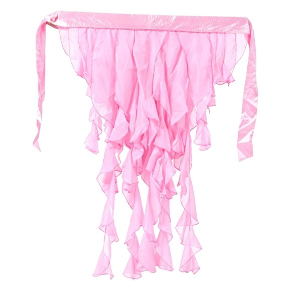 Pañuelo de cadera para danza del vientre para mujer, falda de cintura para danza del vientre, cinturón de cadera con borlas Rosa