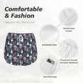thumbnail image 6 of Lsque Christmas Village Printed Women's Running Shorts with Liner Pockets,Elastic Quick Dry Workout Athletic Gym Yoga Shorts,Womens High Waist Shorts-Medium, 6 of 9