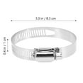 thumbnail image 2 of 4pcs Hose Clamp 2.5 Inch Flat Hose Clamp Pool Hose Clamp Metal Clamp Set Hose, 2 of 7