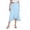 Blue, variant on Women Ruffle Wrap Skirt Tie Waist Boho High Low Asymmetrical Midi Beach Skirt