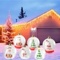 thumbnail image 4 of TERGAYEE 1 Pcs Inflatable Christmas Decoration Balls, PVC Balls, 28 inch Large Christmas Outdoor Inflatable Decoration Balls, Christmas Yard Decoration, 4 of 6