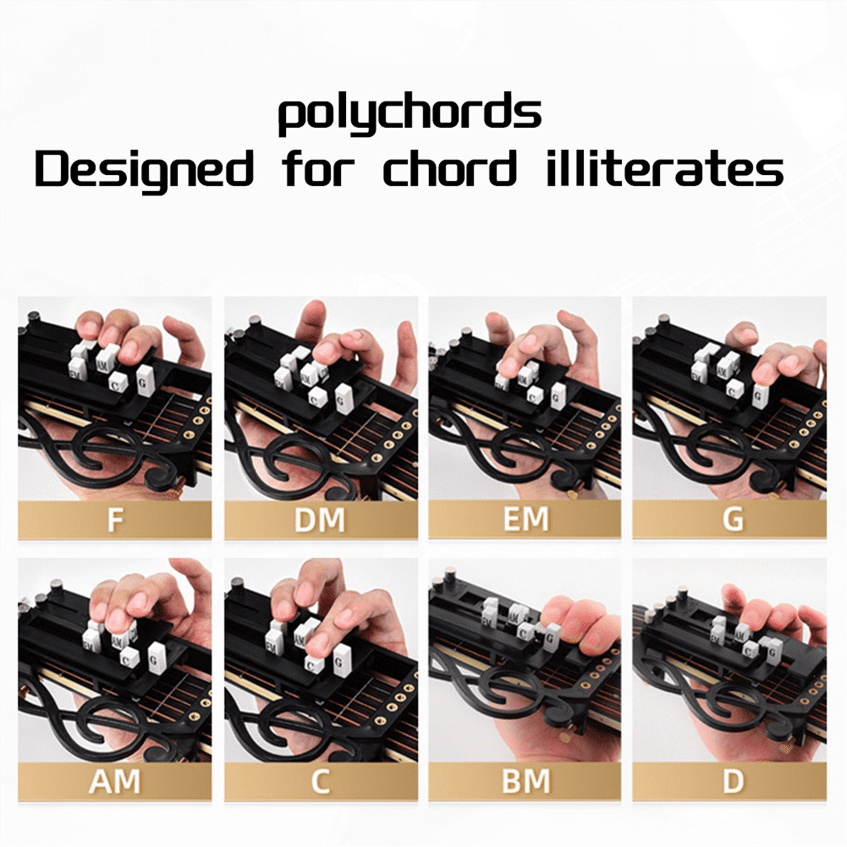 Guitar Chord Artifact, One-Key Chord Assistance, Novice One-Key Chord Assistance, for Learn Guitar Playing and Singing