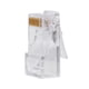 thumbnail image 1 of 100 unids/lote Cat5 Cat5e conector de red de Internet RJ45 8P8C Cable cabezales de enchufe modulares, 1 of 8
