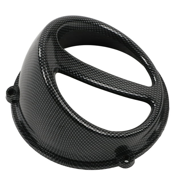 Couvercle d'Air de Moto, Couvercle de Ventilateur de Refroidissement du Moteur Haute Résistance de Style ABS en Fibre de Carbone Résistant à la Chaleur pour Scooter