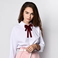 thumbnail image 6 of Unique Bargains Bowknot Ribbon Bow Brooch Neck Tie Light Red, 6 of 6