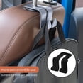 thumbnail image 2 of Speravity Ganchos de coche Soporte de teléfono colgante para asiento trasero de coche Estuche de almacenamiento de gancho interior invisible Colgador de Ventana automotriz gancho negro Speravity VI022556-01, 2 of 6