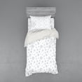 thumbnail image 2 of Winter Duvet Cover Set, Pattern Ornate Snowflake Motifs and Dots Retro Christmas Inspired Repetitive, Bedding Set with Shams and Fitted Sheet, 3 Sizes, by Ambesonne, 2 of 3