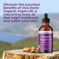 thumbnail image 3 of Viva Doria Organic Argan Oil, 4 Fl Oz, Pure Cold Pressed Natural Beauty Oil for Face, Hair, Body, Unscented, 3 of 10