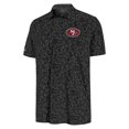 thumbnail image 2 of Men's Antigua Black San Francisco 49ers Lush Polo, 2 of 3