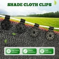 thumbnail image 4 of Shade Cloth Clips - Black Round Plastic Sun Shade Clip,Shade Cloth Heavy Duty Lock Grip for Sun Shade Net,Gardening Shade Cloth,Anti Bird Netting Windproof Awning Clamp, 100 Pcs, 3.93x1.57", 4 of 6