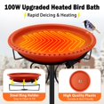 thumbnail image 2 of Bañera climatizada para pájaros Daoeny de 100 W con control termostático, 2 of 7