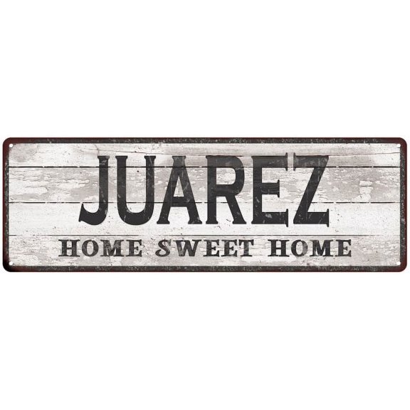 JUAREZ Home Sweet Home Country Look Gift 6x18 Metal Sig 206180045486