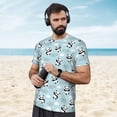 thumbnail image 4 of Wukai Cute Panda Bear Print Men's Short-Sleeved Mesh T-Shirt,Quick-Dry Short Sleeve Workout T-Shirt-4X-Large, 4 of 8