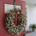 thumbnail image 3 of Northlight 14" Green Over the Door Christmas Wreath Hanger, 3 of 4