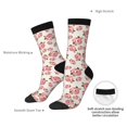 thumbnail image 2 of Yiaed Rose Flowers Print Great elasticity Crew Socks Sports socks for Men and Women, 2 of 5