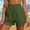 *Green, variant on ClodeEU Women's High Waist Ruffle Hem Shorts,Cute Summer Casual Beach Pants with Pockets Black,Women's Plus L