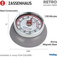 thumbnail image 2 of Zassenhaus Magnetic Retro 60 Minute Kitchen Timer, 2.75-Inch, Cool Gray, 2 of 2