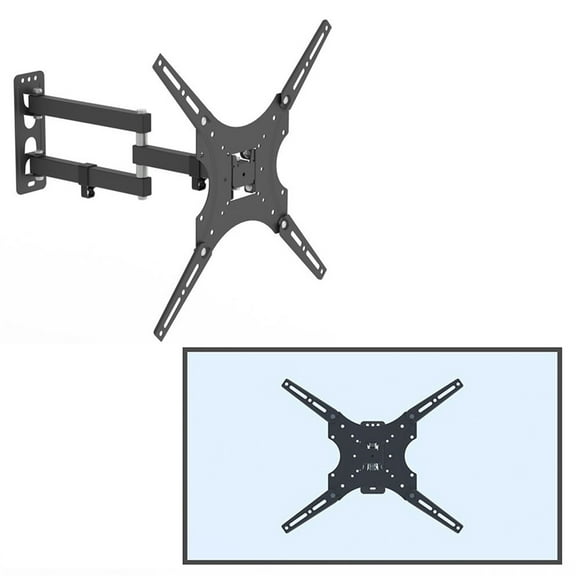 TV Wall Mount, TV Mounts Swivel and Tilt Full Motion for Most 26-55 Inch Flat Screen Curved TVs with Articulating Arm, Wall Mount TV Bracket up to VESA 400x400mm,66lbs