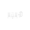 thumbnail image 3 of D263M-3B-MB Designers Fountain U Turn - 3 Light Bath Vanity In Glam Style-8.75 Inches Tall and 18 Inches Wide, 3 of 6