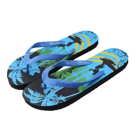 Coconut Tree Style Men Summer Flip Flops Slippers Comfortable Summer ...