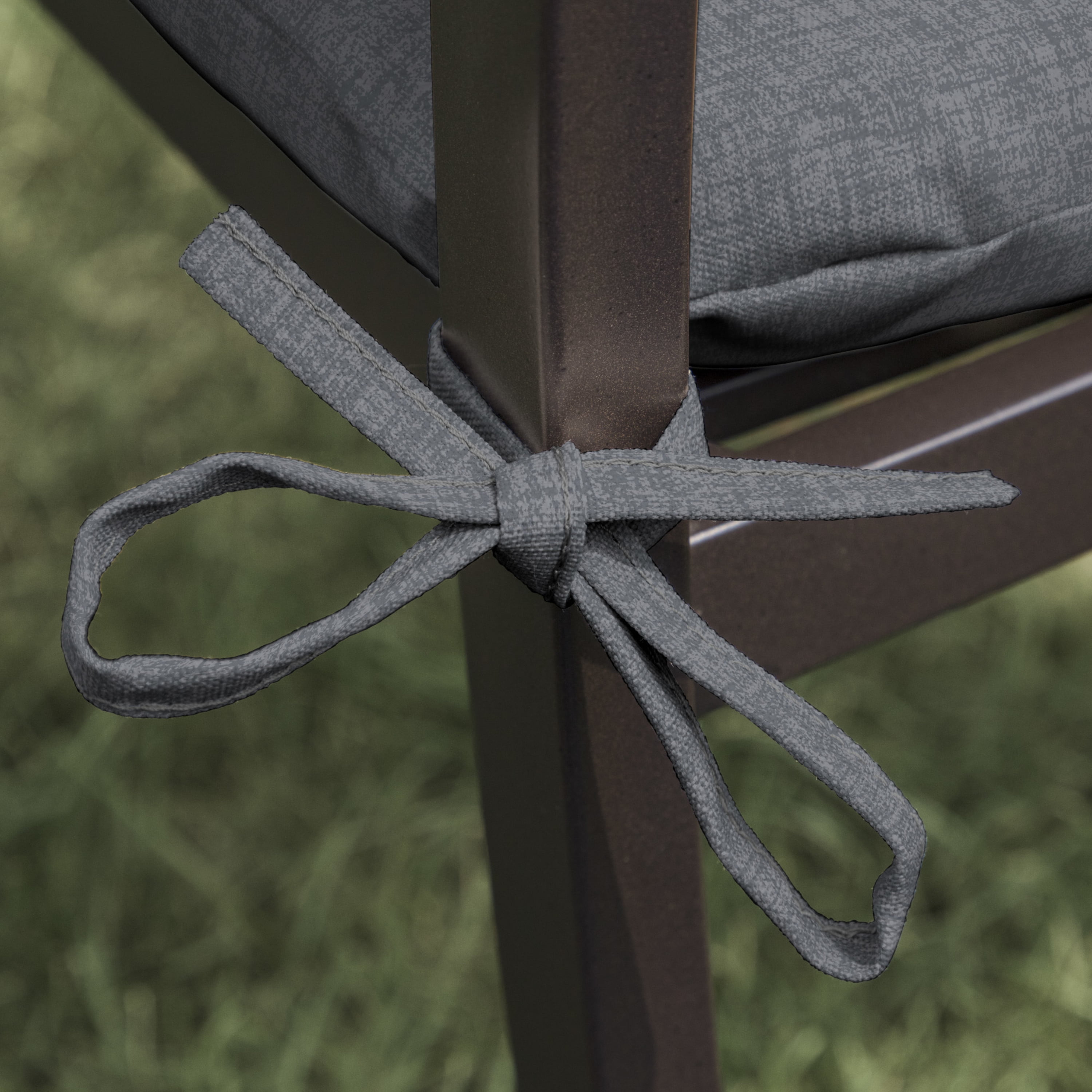 Better Homes & Gardens 18" x 19" Grey Outdoor Seat Cushion, 1 Piece