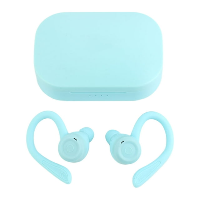 Auriculares Con Ganchos Para La Oreja, Auriculares Inalámbricos Deportivos Con Caja De Carga
