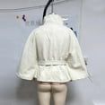 thumbnail image 6 of Sakmal Barn Coat White Jacket Trendy Winter Clothing for Women M, 6 of 6