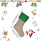 thumbnail image 2 of Christmas Stocking Set Sock Gift Bag Stockings Hanging Cotton And Linen Material Sock For Tree Decorating Supplies Festival Creative Decorative, 2 of 4