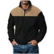 thumbnail image 2 of pstuiky camisetas de manga larga para hombre, Camisa de manga larga con cuello alto, botones y bolsillos laterales para hombre Tops de hombre xxxl, 2 of 8