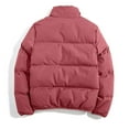 thumbnail image 4 of Hvyesh Womens Cropped Puffer Jackets Warm Long Sleeve Zip Up Stand Collar Puffer Coats Trendy Bubble Quilted Outwear Coats with Pockets, 4 of 5