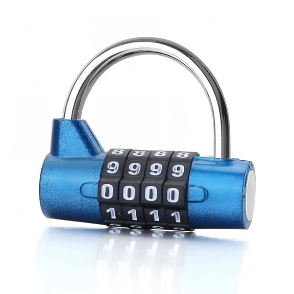 ZHZFKQ 2026 New 4-Digit Horizontal Large Character Gym Lock Locker Cabinet Combination Lock Padlock for Lockers,Gym Storage,School Lockers,Office Cabinets,Personal Items Security.